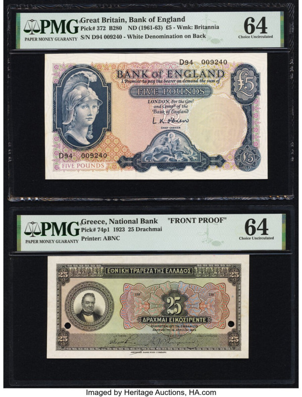 Great Britain Bank of England 5 Pounds ND (1961-63) Pick 372 PMG Choice Uncircul...