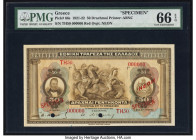 Greece National Bank of Greece 50 Drachmai 1922 Pick 66s Specimen PMG Gem Uncirculated 66 EPQ. Two POCs are noted. 

HID09801242017

© 2022 Heritage A...