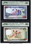 Lebanon Banque du Liban 100; 250 Livres 1972-80; 1978 Pick 66bs; 67as Two Specimen PMG Gem Uncirculated 66 EPQ (2). Two POCs are note on both examples...