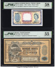Malaya and British Borneo Board of Commissioners of Currency 1 Dollar 21.3.1953 Pick 1a B101 KNB1a PMG Choice About Unc 58; Russia Vladikavkaz Railroa...