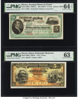 Mexico Nacional Monte de Piedad; Banco Peninsular Mexicano 5 Pesos ND; 1880-81; 1.4.1914 Pick S265r1; S465a Remainder/Issued PMG Choice Uncirculated 6...