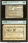 Paraguay Tesoro Nacional 4 Reales; 3; 4 Pesos ND (1860) (2); (1862) Pick 10; 13; 16 Three Examples PMG Very Fine 20; Choice Fine 15; Very Fine 30. Tea...