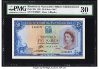 Rhodesia and Nyasaland Bank of Rhodesia and Nyasaland 5 Pounds 25.1.1961 Pick 22b PMG Very Fine 30. 

HID09801242017

© 2022 Heritage Auctions | All R...