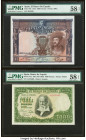 Spain Banco de Espana 1000 Pesetas 1.7.1925; 31.12.1951 Pick 70c; 143a Two Examples PMG Choice About Unc 58 EPQ (2). 

HID09801242017

© 2022 Heritage...