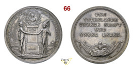 VOLONTARI AUSTRIACI 1813 Opus Stuckhart D/ Veduta di Vienna con sole sorgente; al centro colonna con busto di Francesco I R/ Scritta; sotto un gufo ad...