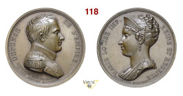 MARIA LUISA REGGENTE DELL'IMPERO FRANCESE 1814 Opus non indicato D/ Busto in uniforme R/ Busto abbiggliato dell'Imperatrice Bramsen 1331 Ae mm 40 q. F...