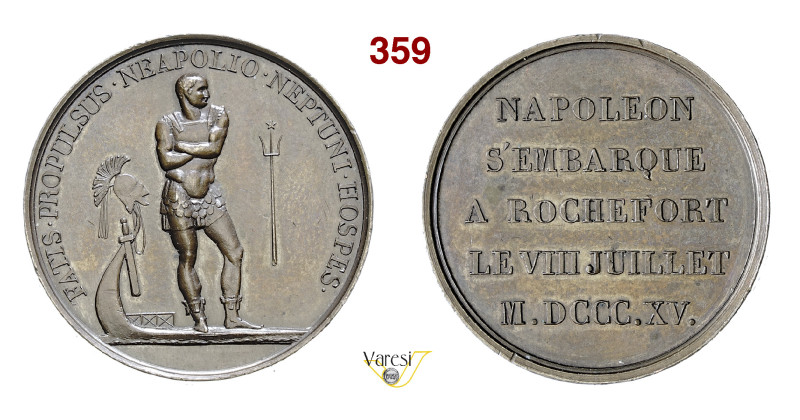 NAPOLEONE SI IMBARCA A ROCHEFORT, L'8 LUGLIO DEL 1815 1815 Opus A. Durand D/ Nap...