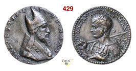 SILVESTRO I (314-335) Medaglia di restituzione s.d. (XVII Sec.) Ae fusione mm 40 BB/SPL