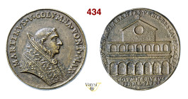 MARTINO V (1417-1431) Medaglia di restituzione ad opera di Girolamo Paladino s.d. (XVII Secolo) Ae fusione mm 39 q.SPL