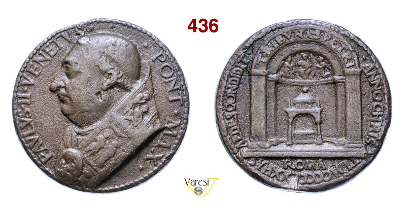 PAOLO II (1464-1471) 1470 Modesti 107 Ae fusione mm 39 • Probabile appiccagnolo ...