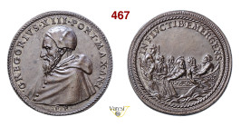 GREGORIO XIII (1572-1585) A. I (Conio Mazio del XIX Secolo) Modesti 681 Ae mm 29 SPL÷FDC