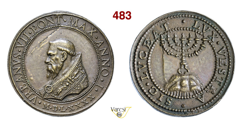 URBANO VII (1590) 1590 (Fusione del XVIII Secolo) Modesti 898 Ae mm 40 q.SPL