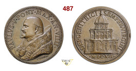 PAOLO V (1605-1621) A. VIIII, 1612 (Conio Hamerani del XVIII Secolo) Modesti 1070 Ae mm 39 SPL