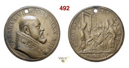 URBANO VIII (1623-1644) A. III, 1625 (Coniazione originale) Miselli 175 Ae mm 40 • Forata MB