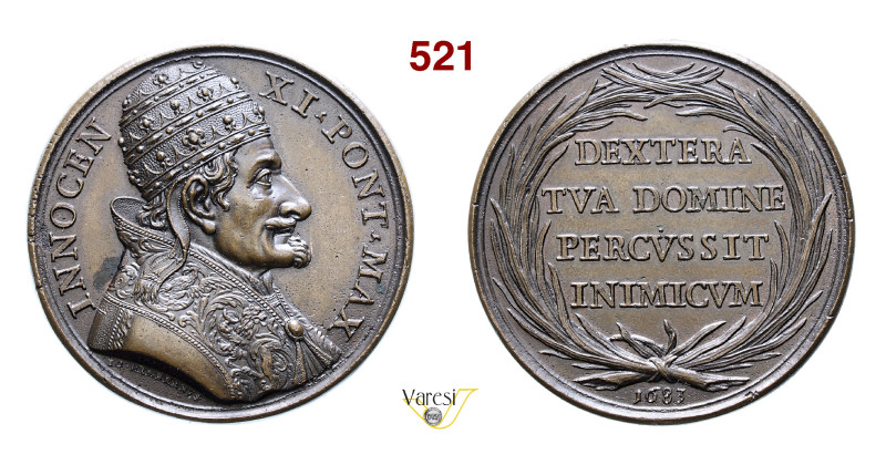 INNOCENZO XI (1676-1689) 1683 Miselli 137 Ae mm 48 SPL