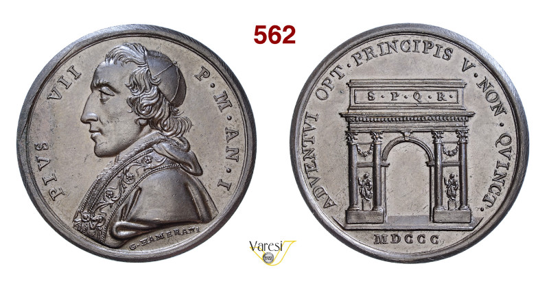 PIO VII (1799-1823) A. I, 1800 Ae mm 41 SPL÷FDC