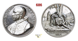 PIO XII (1939-1958) A. VII Ag mm 44 • Lievi hairlines q.FDC