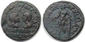 Römische Münzen, MÜNZEN DER RÖMISCHEN KAISERZEIT. Thrakien, Anchialus. Gordianus III. Pius und Tranquillina. Ae 26, 238-244 n. Chr. (12.86 g. 27 mm) V...