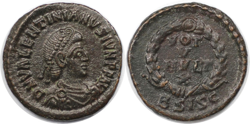 Römische Münzen, MÜNZEN DER RÖMISCHEN KAISERZEIT. Valentinianus II. (375-392 n. ...