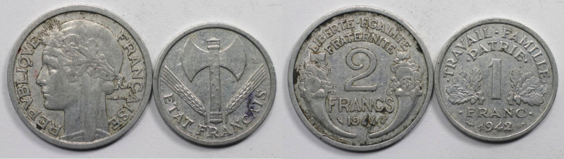 Europäische Münzen und Medaillen, Frankreich / France, Lots und Sammlungen. 1 Fr...