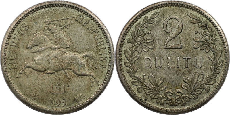 Europäische Münzen und Medaillen, Litauen / Lithuania. 2 Litu 1925. Silber. KM 7...