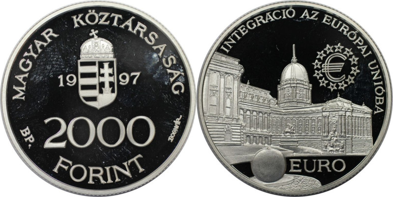 Europäische Münzen und Medaillen, Ungarn / Hungary. Königspalast. 2000 Forint 19...