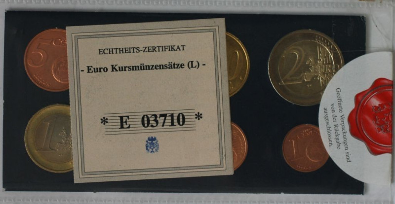 Europäische Münzen und Medaillen, Lots und Samllungen. Luxemburg. Set 2002. Kurs...