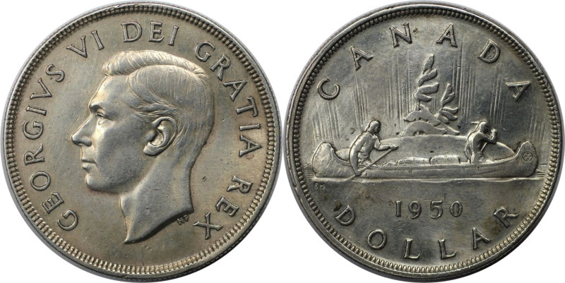 Weltmünzen und Medaillen, Kanada / Canada. Georg VI. 1 Dollar 1950. 23,33 g. 0.8...