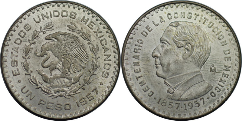 Weltmünzen und Medaillen, Mexiko / Mexico. 100. Jahrestag der Verfassung. 1 Peso...