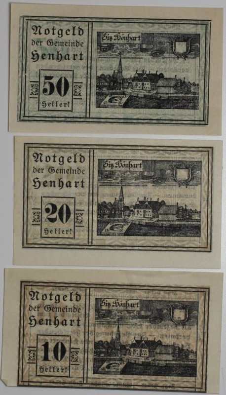 Banknoten, Österreich / Austria, Lots und Sammlungen. Notgeld Gemeinde Genhart. ...