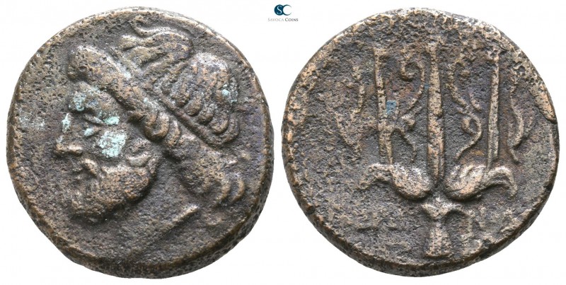Sicily. Syracuse. Hieron II 275-215 BC. 
Bronze Æ

18mm., 6,19g.

Diademed ...