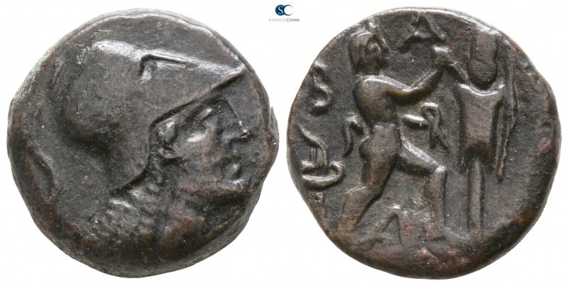 Kings of Macedon. Antigonos II Gonatas 277-239 BC. 
Bronze Æ

17mm., 6,88g.
...
