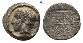 Macedon. Chalkidian League. Olynthos circa 425-390 BC. Obol AR. Reduced standard