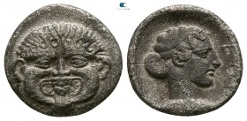 Macedon. Neapolis circa 375-350 BC. Hemidrachm AR