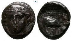 Thrace. Ainos circa 396-393 BC. Drachm AR