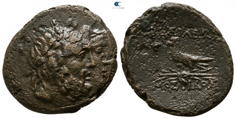 Kings of Thrace. Mostis circa 140-100 BC. 
Bronze Æ

21mm., 7,17g.

Jugate ...