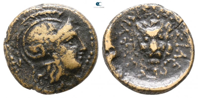 Kings of Thrace. Lysimachos 305-281 BC. Uncertain mint
Bronze Æ

12mm., 1,78g...