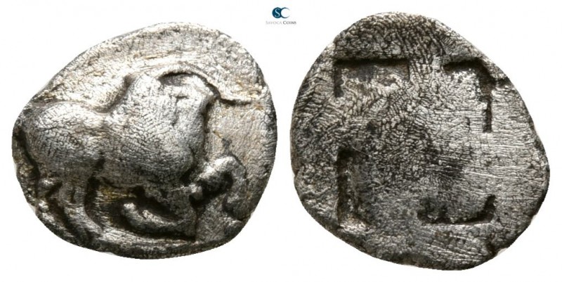 Thraco-Macedonian Tribes. Mygdones or Krestones circa 485-470 BC. 
1/8 Stater A...