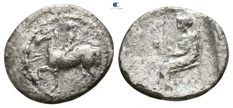 Thessaly. Larissa circa 460-400 BC. 
Trihemiobol AR

12mm., 1,04g.

Thessal...