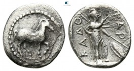 Thessaly. Pharkadon 420-400 BC. Obol AR