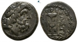 Illyria. Dyrrhachion. ΣΩΣΤΡΑΤΟΣ (Sostratos, magistrate) circa 200-0 BC. Bronze Æ