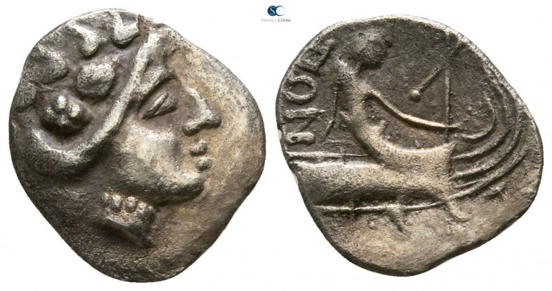 Euboea. Histiaia circa 350-300 BC. 
Obol AR

12mm., 0,86g.

Wreathed head o...