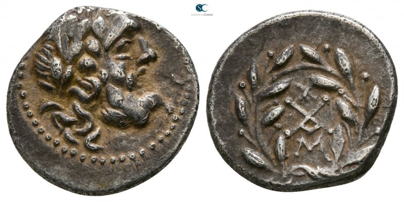 Achaia. Messene. Achaian League circa 175-168 BC. 
Triobol-Hemidrachm AR

13m...