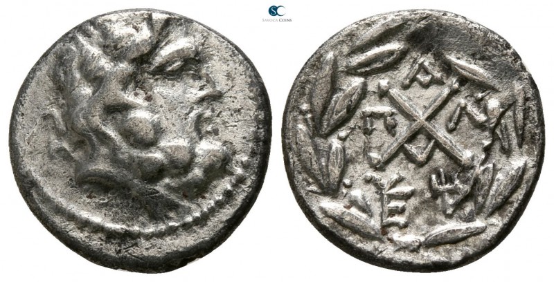 Achaia. Pallantion. Achaian League circa 80-50 BC. 
Triobol-Hemidrachm AR

13...