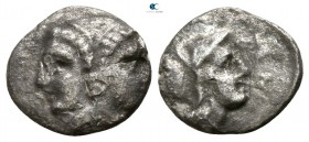 Mysia. Lampsakos circa 390-330 BC. Trihemiobol AR