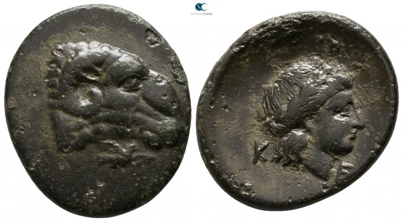 Troas. Kebren circa 400-300 BC. 
Bronze Æ

23mm., 6,47g.

Ram’s head right,...