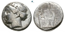 Ionia. Kolophon  375-360 BC. Diobol AR