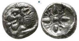 Ionia. Miletos  circa 520-470 BC. Diobol AR