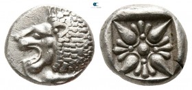 Ionia. Miletos  circa 500 BC. Diobol AR