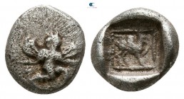 Caria. Uncertain mint circa 490-480 BC. Obol AR